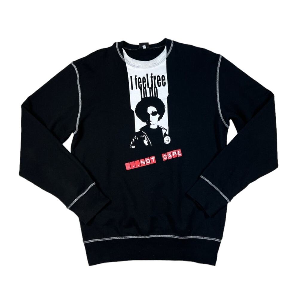 Gianfranco Ferre Crewneck Wool Blend Luxury Black Sweater | Size L